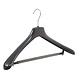 Mantelhanger - Kostuumhanger - Jassenhanger - Volwassenen - HZ48 - 10 Stuks - Kunststof - Zwart - Gebogen Model - Schouderverbreding 4,8 cm - Broeklat met Schuim - 48 cm - Kledinghanger - Kleerhanger - HZ-Serie Mantelhanger - Kostuumhanger - Jassenhanger - Volwassenen - HZ48 - 10 Stuks - Kunststof - Zwart - Gebogen Model - Schouderverbreding 4,8 cm - Broeklat met Schuim - 48 cm - Kledinghanger - Kleerhanger - HZ-Serie