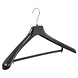 Mantelhanger - Kostuumhanger - Jassenhanger - Volwassenen - HZ50 - 20 Stuks - Kunststof - Zwart - Gebogen Model - Schouderverbreding 4,8 cm - Broeklat - 50 cm - Kledinghanger - Kleerhanger - HZ-Serie Mantelhanger - Kostuumhanger - Jassenhanger - Volwassenen - HZ50 - 20 Stuks - Kunststof - Zwart - Gebogen Model - Schouderverbreding 4,8 cm - Broeklat - 50 cm - Kledinghanger - Kleerhanger - HZ-Serie