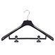 Mantelhanger - Kostuumhanger - Jassenhanger - Volwassenen - HZ50 - 40 Stuks - Kunststof - Zwart - Gebogen Model - Schouderverbreding 4,8 cm - Anti-slip Knijpers - 50 cm - Kledinghanger - Kleerhanger - HZ-Serie Mantelhanger - Kostuumhanger - Jassenhanger - Volwassenen - HZ50 - 40 Stuks - Kunststof - Zwart - Gebogen Model - Schouderverbreding 4,8 cm - Anti-slip Knijpers - 50 cm - Kledinghanger - Kleerhanger - HZ-Serie