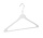Kledinghanger - Volwassenen - K343 - 40 Stuks - Blousehanger - Shirthanger - Kunststof - Wit - Rokinkepingen - Broeklat - 43 cm - Kleerhanger - K343-Serie