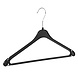 Kledinghanger - Volwassenen - K343R - 30 Stuks - Blousehanger - Shirthanger - Kunststof - Zwart - Rokinkepingen - Anti-Slip Broeklat - 43 cm - Kleerhanger - K343-Serie Kledinghanger - Volwassenen - K343R - 30 Stuks - Blousehanger - Shirthanger - Kunststof - Zwart - Rokinkepingen - Anti-Slip Broeklat - 43 cm - Kleerhanger - K343-Serie