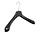 Mantelhanger - Kostuumhanger - Jassenhanger - Volwassenen - LS39 - 50 Stuks - Kunststof - Zwart - Gebogen Model - Schouderverbreding 5 cm - 39 cm - Kledinghanger - Kleerhanger - LS-Serie
