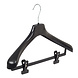 Mantelhanger - Kostuumhanger - Jassenhanger - Volwassenen - LS42 - 50 Stuks - Kunststof - Zwart - Gebogen Model - Schouderverbreding 5 cm - Anti-slip Knijpers - 42 cm - Kledinghanger - Kleerhanger - LS-Serie Mantelhanger - Kostuumhanger - Jassenhanger - Volwassenen - LS42 - 50 Stuks - Kunststof - Zwart - Gebogen Model - Schouderverbreding 5 cm - Anti-slip Knijpers - 42 cm - Kledinghanger - Kleerhanger - LS-Serie