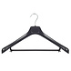 Mantelhanger - Kostuumhanger - Jassenhanger - Volwassenen - LS45 - 50 Stuks - Kunststof - Zwart - Gebogen Model - Schouderverbreding 5 cm - Broeklat - 45 cm - Kledinghanger - Kleerhanger - LS-Serie Mantelhanger - Kostuumhanger - Jassenhanger - Volwassenen - LS45 - 50 Stuks - Kunststof - Zwart - Gebogen Model - Schouderverbreding 5 cm - Broeklat - 45 cm - Kledinghanger - Kleerhanger - LS-Serie