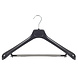 Mantelhanger - Kostuumhanger - Jassenhanger - Volwassenen - LS45 - 30 Stuks - Kunststof - Zwart - Gebogen Model - Schouderverbreding 5 cm - Broeklat met Schuim - 45 cm - Kledinghanger - Kleerhanger - LS-Serie Mantelhanger - Kostuumhanger - Jassenhanger - Volwassenen - LS45 - 30 Stuks - Kunststof - Zwart - Gebogen Model - Schouderverbreding 5 cm - Broeklat met Schuim - 45 cm - Kledinghanger - Kleerhanger - LS-Serie