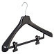 Mantelhanger - Kostuumhanger - Jassenhanger - Volwassenen - LS48 - 40 Stuks - Kunststof - Zwart - Gebogen Model - Schouderverbreding 5 cm - Anti-slip Knijpers - 48 cm - Kledinghanger - Kleerhanger - LS-Serie Mantelhanger - Kostuumhanger - Jassenhanger - Volwassenen - LS48 - 40 Stuks - Kunststof - Zwart - Gebogen Model - Schouderverbreding 5 cm - Anti-slip Knijpers - 48 cm - Kledinghanger - Kleerhanger - LS-Serie