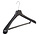 Mantelhanger - Kostuumhanger - Jassenhanger - Volwassenen - LS48 - 20 Stuks - Kunststof - Zwart - Gebogen Model - Schouderverbreding 5 cm - Broeklat met Schuim - 48 cm - Kledinghanger - Kleerhanger - LS-Serie