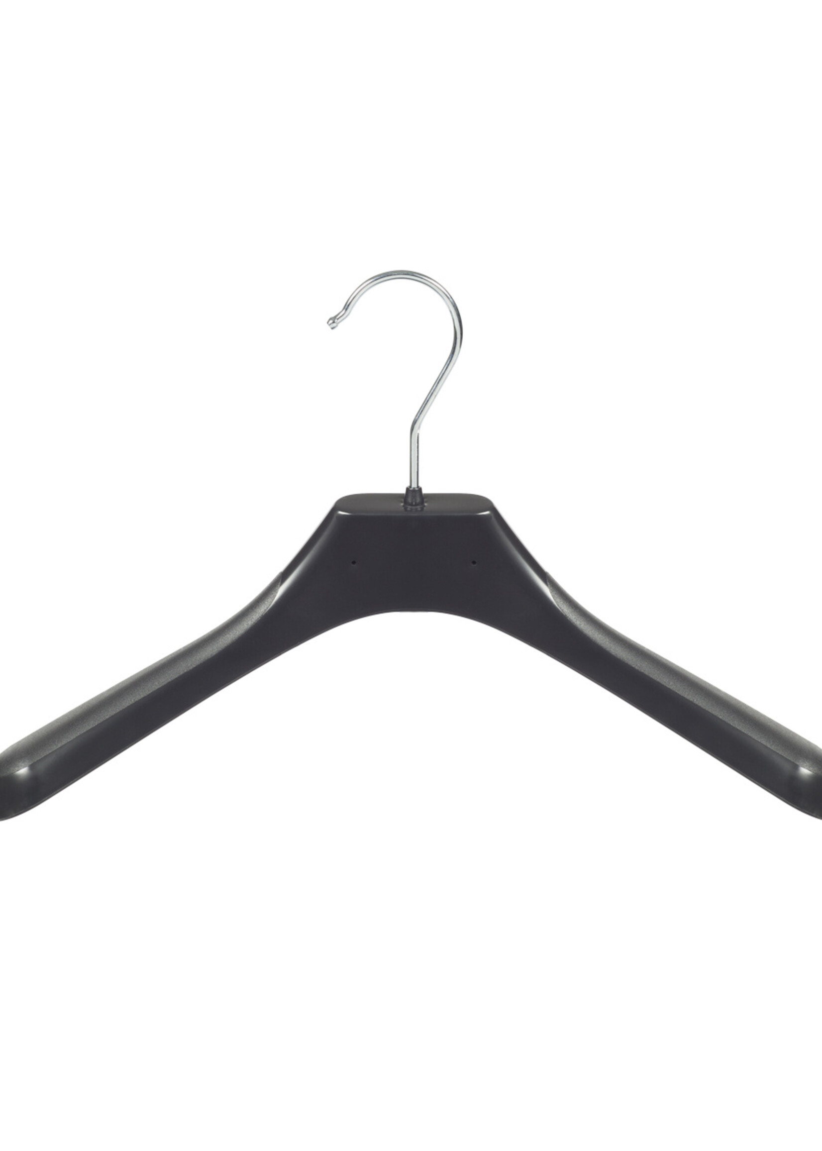 Mantelhanger - Kostuumhanger - Jassenhanger - Kinderen - LX36 - 20 Stuks - Kunststof - Zwart - Gebogen Model - Schouderverbreding 4,2 cm - 36 cm - Kinderhanger - Kledinghanger - Kleerhanger - LX-Serie