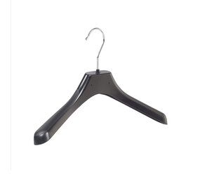 Mantelhanger - Kostuumhanger - Jassenhanger - Kinderen - LX36 - 40 Stuks - Kunststof - Zwart - Gebogen Model - Schouderverbreding 4,2 cm - 36 cm - Kinderhanger - Kledinghanger - Kleerhanger - LX-Serie