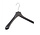 Mantelhanger - Kostuumhanger - Jassenhanger - Volwassenen - LX42 - 10 Stuks - Kunststof - Zwart - Gebogen Model - Schouderverbreding 4,2 cm - 42 cm - Kledinghanger - Kleerhanger - LX-Serie