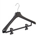 Mantelhanger - Kostuumhanger - Jassenhanger - Volwassenen - LX45 - 10 Stuks - Kunststof - Zwart - Gebogen Model - Schouderverbreding 4,2 cm - Anti-slip Knijpers - 45 cm - Kledinghanger - Kleerhanger - LX-Serie Mantelhanger - Kostuumhanger - Jassenhanger - Volwassenen - LX45 - 10 Stuks - Kunststof - Zwart - Gebogen Model - Schouderverbreding 4,2 cm - Anti-slip Knijpers - 45 cm - Kledinghanger - Kleerhanger - LX-Serie