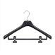Mantelhanger - Kostuumhanger - Jassenhanger - Volwassenen - LX45 - 40 Stuks - Kunststof - Zwart - Gebogen Model - Schouderverbreding 4,2 cm - Anti-slip Knijpers - 45 cm - Kledinghanger - Kleerhanger - LX-Serie Mantelhanger - Kostuumhanger - Jassenhanger - Volwassenen - LX45 - 40 Stuks - Kunststof - Zwart - Gebogen Model - Schouderverbreding 4,2 cm - Anti-slip Knijpers - 45 cm - Kledinghanger - Kleerhanger - LX-Serie