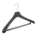 Mantelhanger - Kostuumhanger - Jassenhanger - Volwassenen - LX45 - 10 Stuks - Kunststof - Zwart - Gebogen Model - Schouderverbreding 4,2 cm - Broeklat met Schuim - 45 cm - Kledinghanger - Kleerhanger - LX-Serie Mantelhanger - Kostuumhanger - Jassenhanger - Volwassenen - LX45 - 10 Stuks - Kunststof - Zwart - Gebogen Model - Schouderverbreding 4,2 cm - Broeklat met Schuim - 45 cm - Kledinghanger - Kleerhanger - LX-Serie