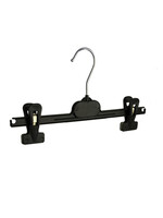 Knijperhanger - Kinderen - PGP30 - 40 Stuks - Kunststof - Zwart - Verschuifbare Anti-slip knijpers - 30 cm - Rokhanger - Broekhanger - Pantalonhanger - Kinderhanger - PGP-Serie
