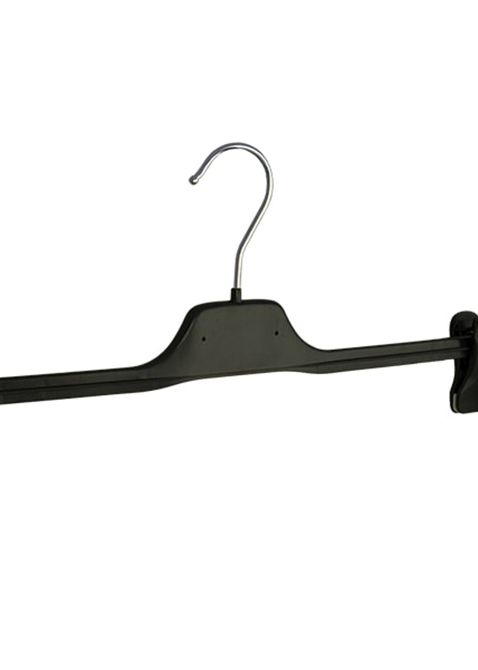 Knijperhanger - Volwassenen - PGC50 - 30 Stuks - Kunststof - Zwart - Verschuifbare Anti-slip knijpers - 50 cm - Rokhanger - Broekhanger - Pantalonhanger -  PGC-Serie