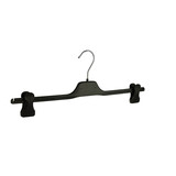 Knijperhanger - Volwassenen - PGC45 - 40 Stuks - Kunststof - Zwart - Verschuifbare Anti-slip knijpers - 45 cm - Rokhanger - Broekhanger - Pantalonhanger - PGC-Serie