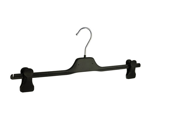 Knijperhanger - Volwassenen - PGC45 - 10 Stuks - Kunststof - Zwart - Verschuifbare Anti-slip knijpers - 45 cm - Rokhanger - Broekhanger - Pantalonhanger - PGC-Serie Knijperhanger - Volwassenen - PGC45 - 10 Stuks - Kunststof - Zwart - Verschuifbare Anti-slip knijpers - 45 cm - Rokhanger - Broekhanger - Pantalonhanger - PGC-Serie