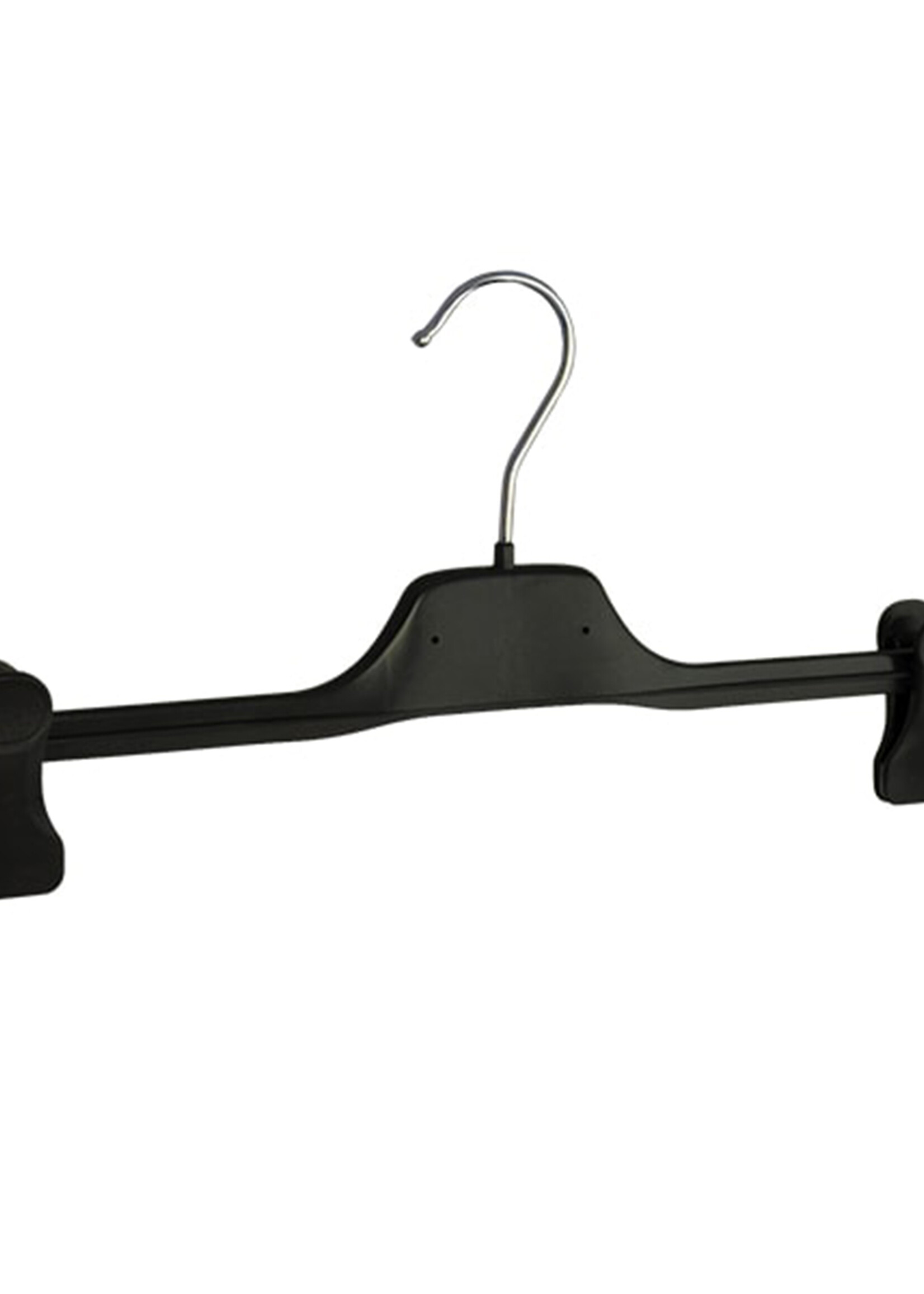 Knijperhanger - Volwassenen - PGC40 - 40 Stuks - Kunststof - Zwart - Verschuifbare Anti-slip knijpers - 40 cm - Rokhanger - Broekhanger - Pantalonhanger -  PGC-Serie