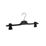 Knijperhanger - Volwassenen - PGC40 - 20 Stuks - Kunststof - Zwart - Verschuifbare Anti-slip knijpers - 40 cm - Rokhanger - Broekhanger - Pantalonhanger - PGC-Serie