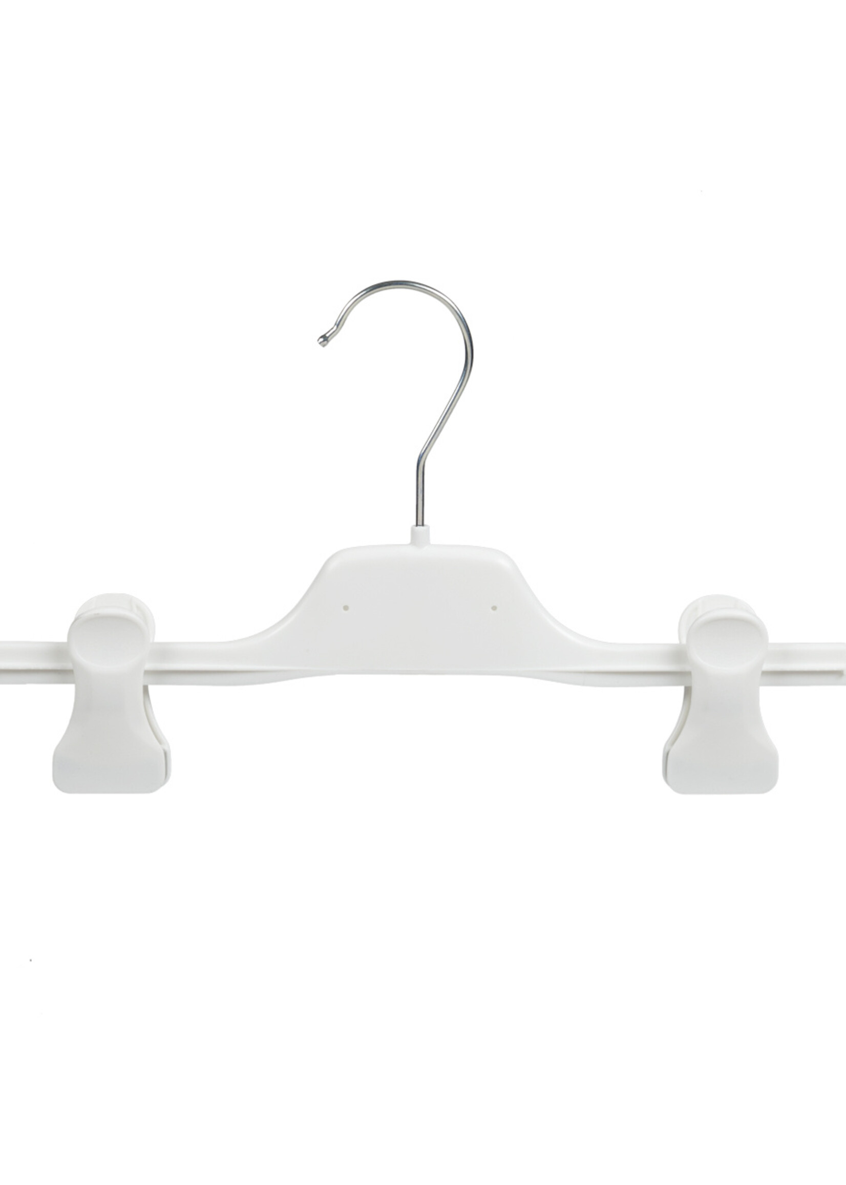 Knijperhanger - Baby - PGC25 - 20 Stuks - Kunststof - Wit - Verschuifbare Anti-slip knijpers - 25 cm - Rokhanger - Broekhanger - Pantalonhanger - Babybügel - PGC-Serie