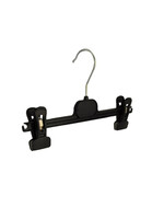 Knijperhanger - Kinderen - PG30 - 30 Stuks - Kunststof - Zwart - Verschuifbare Anti-slip knijpers - 30 cm - Rokhanger - Broekhanger - Pantalonhanger - Kinderhanger - PG-Serie