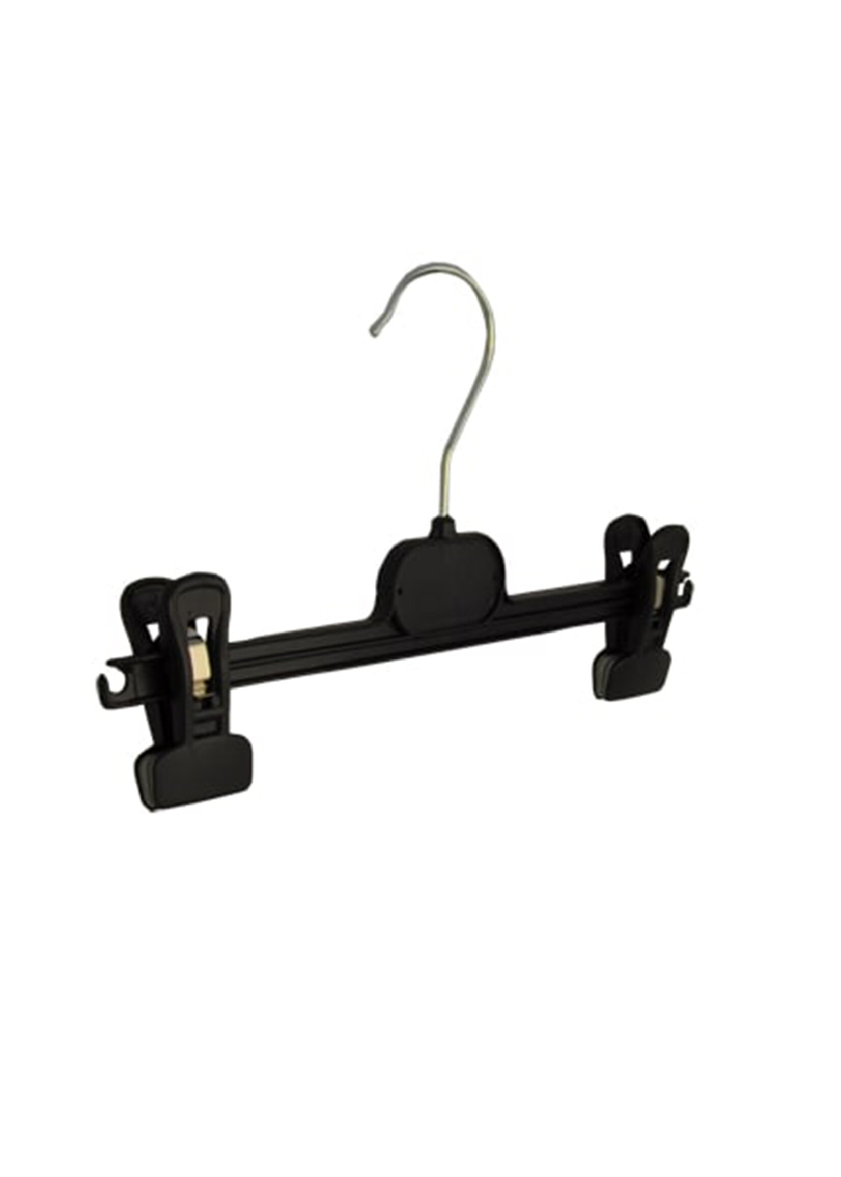 Knijperhanger - Kinderen - PG30 - 30 Stuks - Kunststof - Zwart - Verschuifbare Anti-slip knijpers - 30 cm - Rokhanger - Broekhanger - Pantalonhanger - Kinderhanger - PG-Serie