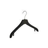 Mantelhanger - Kostuumhanger - Jassenhanger - Volwassenen - NF38 - 20 Stuks - Kunststof - Zwart - Gebogen Model - Anti-Slip - Schouderverbreding 2 cm - 38 cm - Kledinghanger - Kleerhanger - NF-Serie