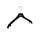 Mantelhanger - Kostuumhanger - Jassenhanger - Volwassenen - NF38 - 50 Stuks - Kunststof - Zwart - Gebogen Model - Schouderverbreding 2 cm - 38 cm - Kledinghanger - Kleerhanger - NF-Serie