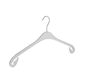 Kledinghanger - Volwassenen - NA47 - 80 Stuks - Blousehanger - Shirthanger - Kunststof - Wit - Rokinkepingen - 47 cm - Kleerhanger - NA-Serie