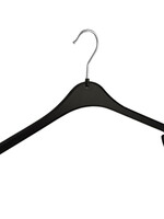 Kledinghanger - Volwassenen - NA47 - 120 Stuks - Blousehanger - Shirthanger - Kunststof - Zwart - Rokinkepingen - 47 cm - Kleerhanger - NA-Serie