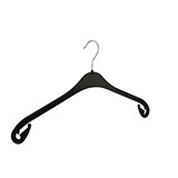 Kledinghanger - Volwassenen - NA47 - 120 Stuks - Blousehanger - Shirthanger - Kunststof - Zwart - Rokinkepingen - 47 cm - Kleerhanger - NA-Serie