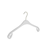 Kledinghanger - Volwassenen - NA43 - 80 Stuks - Blousehanger - Shirthanger - Kunststof - Wit - Rokinkepingen - 43 cm - Kleerhanger - NA-Serie