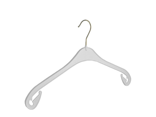 Kledinghanger - Volwassenen - NA43 - 120 Stuks - Blousehanger - Shirthanger - Kunststof - Wit - Rokinkepingen - 43 cm - Kleerhanger - NA-Serie