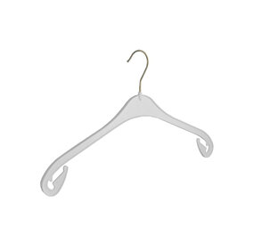 Kledinghanger - Volwassenen - NA43 - 100 Stuks - Blousehanger - Shirthanger - Kunststof - Wit - Rokinkepingen - 43 cm - Kleerhanger - NA-Serie