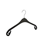 Kledinghanger - Volwassenen - NA43 - 20 Stuks - Blousehanger - Shirthanger - Kunststof - Zwart - Rokinkepingen - 43 cm - Kleerhanger - NA-Serie