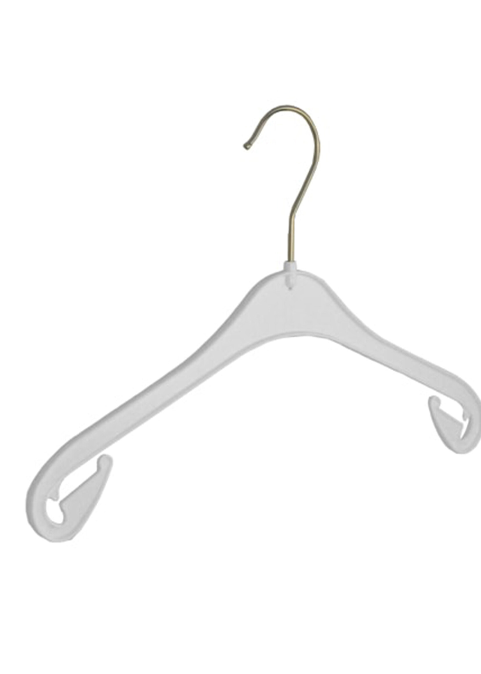 Kledinghanger - Kinderen - NA33 - 80 Stuks - Blousehanger - Shirthanger - Kunststof - Wit - Rokinkepingen - 33 cm - Kleerhanger - Kinderhanger - NA-Serie