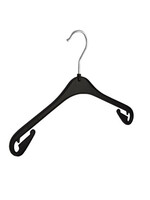 Kledinghanger - Kinderen - NA33 - 40 Stuks - Blousehanger - Shirthanger - Kunststof - Zwart - Rokinkepingen - 33 cm - Kleerhanger - Kinderhanger - NA-Serie