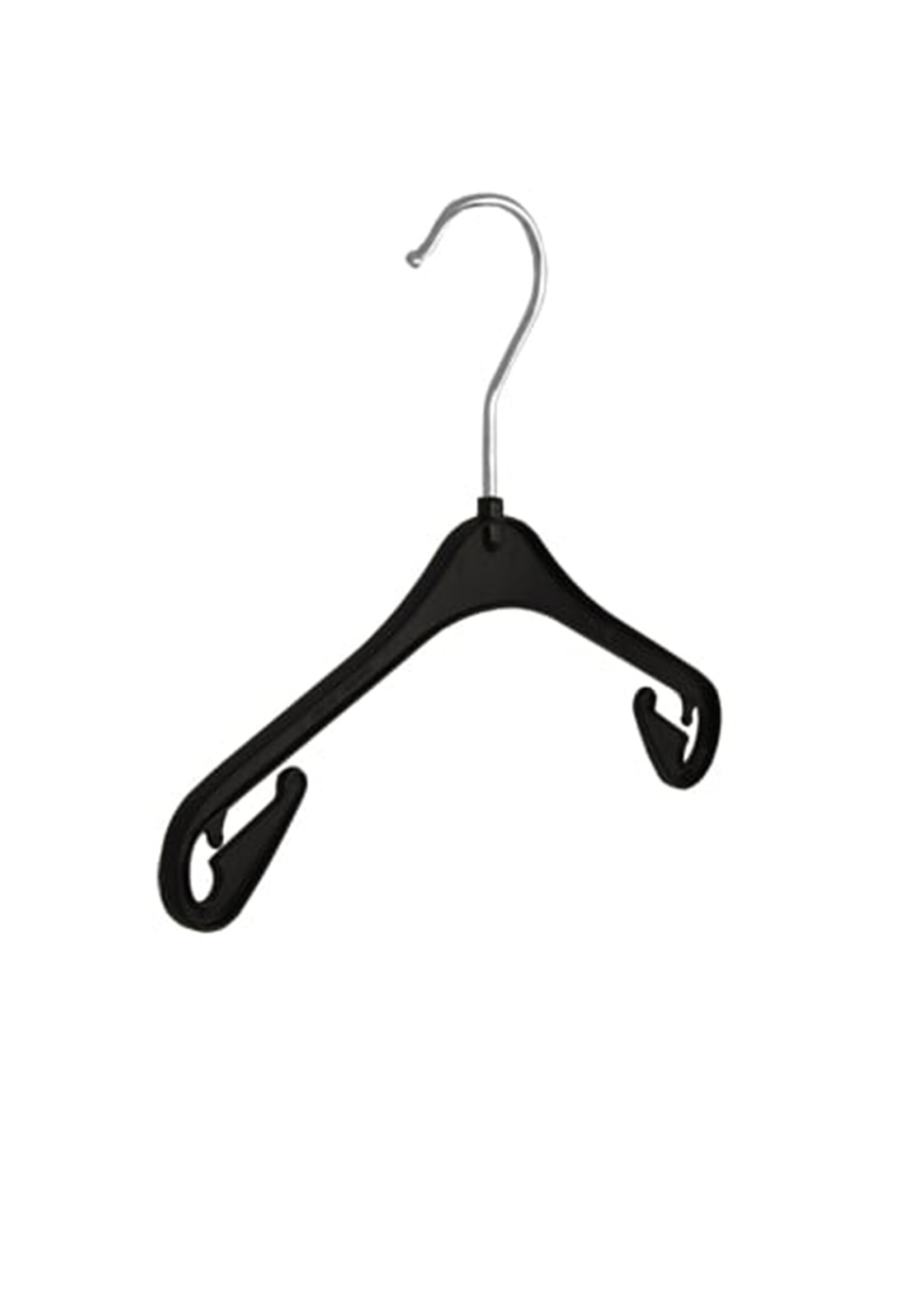Kledinghanger - Baby - NA26 - 80 Stuks - Blousehanger - Shirthanger - Kunststof - Zwart - Rokinkepingen - 26 cm - Kleerhanger - Babybügel - NA-Serie