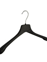 Mantelhanger - Kostuumhanger - Jassenhanger - Volwassenen - MR40 - 30 Stuks - Kunststof - Zwart - Gebogen Model - Schouderverbreding 2,5 cm - 40 cm - Kledinghanger - Kleerhanger - MR-Serie