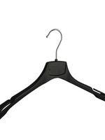 Mantelhanger - Kostuumhanger - Jassenhanger - Volwassenen - MRA39 - 30 Stuks - Kunststof - Zwart - Gebogen Model - Schouderverbreding 2,2 cm - Rokinkepingen - 39 cm - Kledinghanger - Kleerhanger - MRA-Serie