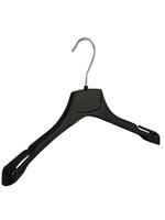 Mantelhanger - Kostuumhanger - Jassenhanger - Kinderen - MRA36 - 50 Stuks - Kunststof - Zwart - Gebogen Model - Schouderverbreding 2,2 cm - Rokinkepingen - 36 cm - Kinderhanger - Kledinghanger - Kleerhanger - MRA-Serie