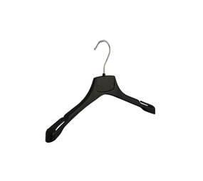 Mantelhanger - Kostuumhanger - Jassenhanger - Kinderen - MRA36 - 20 Stuks - Kunststof - Zwart - Gebogen Model - Schouderverbreding 2,2 cm - Rokinkepingen - 36 cm - Kinderhanger - Kledinghanger - Kleerhanger - MRA-Serie