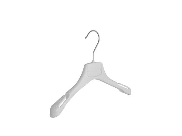 Mantelhanger - Kostuumhanger - Jassenhanger - Kinderen - MRA32 - 30 Stuks - Kunststof - Wit - Gebogen Model - Schouderverbreding 2,2 cm - Rokinkepingen - 32 cm - Kinderhanger - Kledinghanger - Kleerhanger - MRA-Serie