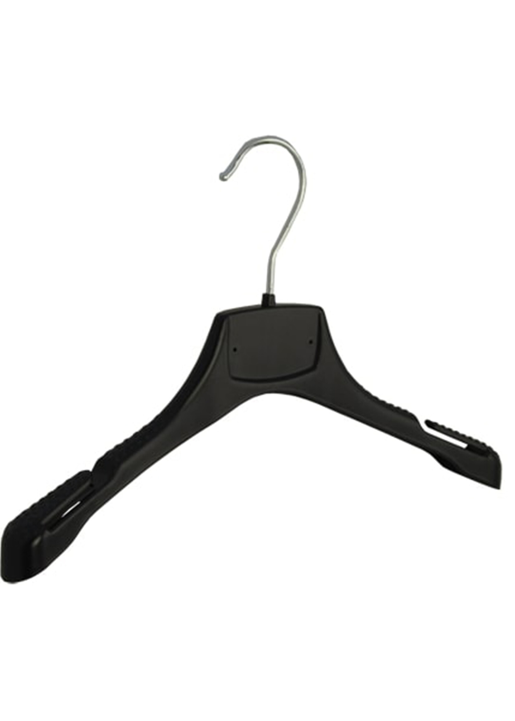 Mantelhanger - Kostuumhanger - Jassenhanger - Kinderen - MRA32 - 20 Stuks - Kunststof - Zwart - Gebogen Model - Schouderverbreding 2,2 cm - Rokinkepingen - 32 cm - Kinderhanger - Kledinghanger - Kleerhanger - MRA-Serie