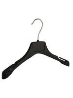 Mantelhanger - Kostuumhanger - Jassenhanger - Kinderen - MRA32 - 10 Stuks - Kunststof - Zwart - Gebogen Model - Schouderverbreding 2,2 cm - Rokinkepingen - 32 cm - Kinderhanger - Kledinghanger - Kleerhanger - MRA-Serie