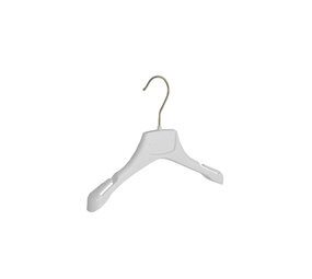 Mantelhanger - Kostuumhanger - Jassenhanger - Kinderen - MRA28 - 20 Stuks - Kunststof - Wit - Gebogen Model - Schouderverbreding 2,2 cm - Rokinkepingen - 28 cm - Kinderhanger - Kledinghanger - Kleerhanger - MRA-Serie