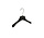 Mantelhanger - Kostuumhanger - Jassenhanger - Kinderen - MRA28 - 30 Stuks - Kunststof - Zwart - Gebogen Model - Schouderverbreding 2,2 cm - Rokinkepingen - 28 cm - Kinderhanger - Kledinghanger - Kleerhanger - MRA-Serie