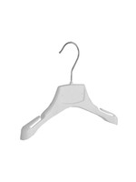 Mantelhanger - Kostuumhanger - Jassenhanger - Kinderen - MRA24 - 40 Stuks - Kunststof - Wit - Gebogen Model - Schouderverbreding 2,2 cm - Rokinkepingen - 24 cm - Kinderhanger - Kledinghanger - Kleerhanger - MRA-Serie