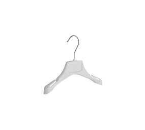 Mantelhanger - Kostuumhanger - Jassenhanger - Kinderen - MRA24 - 20 Stuks - Kunststof - Wit - Gebogen Model - Schouderverbreding 2,2 cm - Rokinkepingen - 24 cm - Kinderhanger - Kledinghanger - Kleerhanger - MRA-Serie
