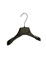 Mantelhanger - Kostuumhanger - Jassenhanger - Kinderen - MRA24 - 50 Stuks - Kunststof - Zwart - Gebogen Model - Schouderverbreding 2,2 cm - Rokinkepingen - 24 cm - Kinderhanger - Kledinghanger - Kleerhanger - MRA-Serie